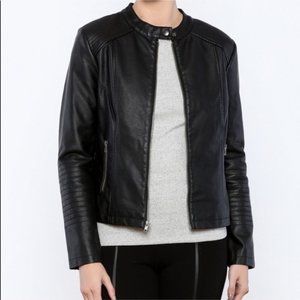 Cupcakes and Cashmere Black Leather Jacket